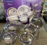 Jogo de Panelas Tramontina Inox Fundo Triplo – 5 Peças