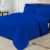 Kit Edredom Casal Queen Dupla Face 03 Peças Azul Royal