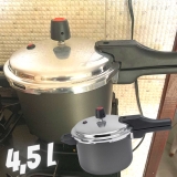 Panela de Pressão Antiaderente Multiflon Quartzo 4,5 l Preto