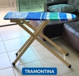 Mesa de Passar Em Madeira Maciça Com Suporte Para Ferro, Pés Antiderrapantes In Casa – Tramontina
