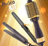 Kit Philco PKT3200 Prancha, Escova e Cacheador Biv