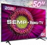 Smart TV Semp Roku Led 50¿ Rk8500 4k UHD HDR Wifi Dual Band, 4 Hdmi, 1 Usb, Com Controle Por Aplicativo