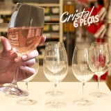 Jogo de Taças para Vinho Cristal 450ml 6 Peças – Haus Sense