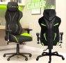 Cadeira Gamer XT Racer Reclinável Preta e Verde