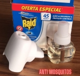 Inseticida Elétrico Líquido Anti Mosquitos 1 Aparelho e 1 Refil 32.9 ml, Raid