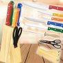 Jogo de Facas Coloridas com Cepo e Tesoura 8 Peças – Casual Home