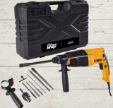 Martelete Combinado Rompedor Perfurador Profissional WAP EMPR 900K SDS PLUS 900W 5500 gpm Torque 35 Nm Mandril 13mm 1/2″ e SDS PLUS para Brocas e Talhadeiras com Maleta e Acessórios 127V