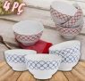 Conjunto de Bowls de Porcelana 4 Peças – Schmidt Mosaico