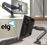 Suporte Articulado de Mesa com Pistão a Gás Para Monitores de 17″ a 27″ – F80N ELG