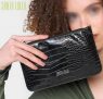 Bolsa Santa Lolla Clucth Croco Feminina