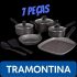 Frigideira 24 cm + Frigideira Wok 24 cm com Tampa Preta Power Taste – La Cuisine