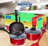 Conjunto de Panelas, Garlic, Vermelho, Pacote de 4, Brinox
