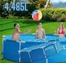Piscina De Armação Metal Galvanizado 4.485l (bomba Filtro 127v) Intex