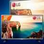 TV LED 32″ LG 32LT330HBSB Não Smart, 2 HDMI, 1 USB, Pro Conversor Digital