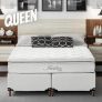 Cama Box Queen Size Umaflex Itália com Pillow Top e Molas Ensacadas 69 x 158 x 198 cm – Branco