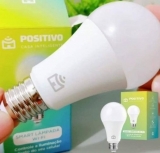 Smart Lâmpada Wi-Fi Positivo Casa Inteligente, Branca Quente e Fria, Colorido RGB, LED 9W, Bivolt – Compatível com Alexa