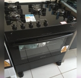Fogão 5 Bocas Atlas Preto – Acendimento Automático Tropical Glass