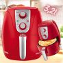 Fritadeira Air Fryer Mondial AF-34 Pratic 3,2L Inox Vermelha