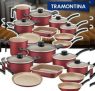 Jogo de Panelas Tramontina Turim Antiaderente 9 Peças (2 Cores)