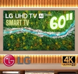Smart TV 60” Ultra HD 4K LED LG 60UP7750 – 60Hz Wi-Fi e Bluetooth Alexa 3 HDMI 2 USB