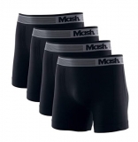 Kit 4 Cuecas Boxer Microfibra, Mash, Masculino