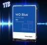 Western Digital Disco rígido móvel WD Blue de 1 TB – 5400 RPM, SATA 6 Gb/s, cache de 128 MB, 2,5 polegadas – WD10SPZX