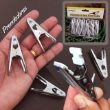 Mimo Style Jogo de 6 Prendedores de Embalagens em Inox, Mantém os Alimentos Frescos Por Mais Tempo, Impede a Entrada de Ar, Pode Ser Usado Também Em Lavanderias, Produto Leve e Fácil de Transportar