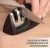 Mimo Style Amolador de Facas Manual, Material de Aço Inox e Plástico Emborrachado de Ótima Qualidade, Leve e Fácil de Manejar, Formato Ergonômico e Prático, Possui Dois Encaixes (Amolar e Afiar)