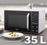 Micro-ondas Midea 35L Branco e Preto MXSA35P1