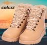 Bota Colcci Wiley Cano Médio Fake Fur Feminina