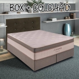 Cama Box Queen (Box + Colchão) Kappesberg – Molas Ensacadas 69cm de Altura
