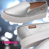 Slip On Moleca Metalizado Feminino