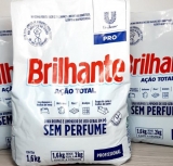 Lava-Roupas e Limpador de Uso Geral em Pó Profissional sem Perfume Brilhante Ação Total Pro Pacote 1, 6kg