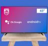 Smart TV 43″ Full HD Philips Android 43PFG6917/78, Google Assistant, Comando de Voz, HDR, 3 HDMI, Wifi 5G, Bluetooth 5.0, Dolby Atmos