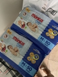 Fralda Turma da Monica Baby Mega M 50 Unidades, Turma da Mônica Baby, Azul, M