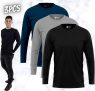 Kit 3 Camisetas Manga Longa Masculinas Slim Algodão 30.1 Zaroc
