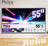Smart TV Philco 55” PTV55G52R2C Roku Tv 4K Dolby HDR10 LED