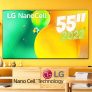 Smart TV 55” 4K NanoCell LG AI Processor 55NANO75 – Wi-Fi HDR Alexa Google Assistente 3 HDMI 2 USB