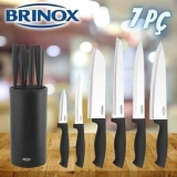 Jogo de Facas Brinox Inox com Cepo 2558/400 – 7 Peças
