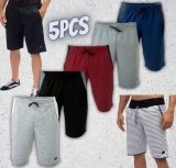 Kit 5 Bermuda Moletom Masculina Original Ducam