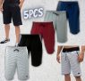 Kit 5 Bermuda Moletom Masculina Original Ducam