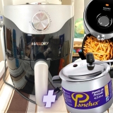 Fritadeira Elétrica Air Fryer Mallory – 3L + Panela de Pressão Panelux – 4,5 L
