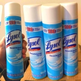 LYSOL Desinfetante Spray – Pureza do Algodão 295g, Azul