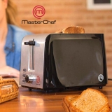 Torradeira 2 Pães 730W, MasterChef TO2002P/02, Preta