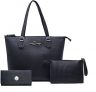 Kit Bolsa Feminina Tipo Sacola + Necessaire + Carteira Willibags (Marrom ou Rosa)