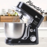 Batedeira Planetária Stella 4L 6 Velocidades Preta e Inox – Fun Kitchen 127v