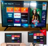 Smart TV LED 32” HD AOC Roku 32S5195/78 com Wi-fi, Controle Remoto com atalhos, Roku Mobile, Miracast, Entradas HDMI e USB