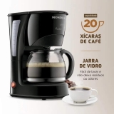 Cafeteira Elétrica Pratic 20X, Mondial, 110V, 600W, Preto – CN-01-20X