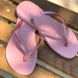 Havaianas Slim Glitter II Rosa Ballet/Dourado
