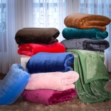 Cobertor Flannel Colors com Borda em Percal – Casa e Conforto